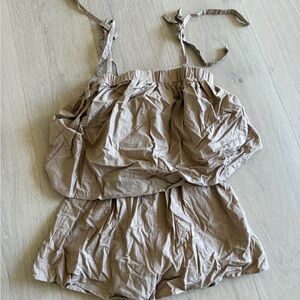 Gilli romper with tie straps